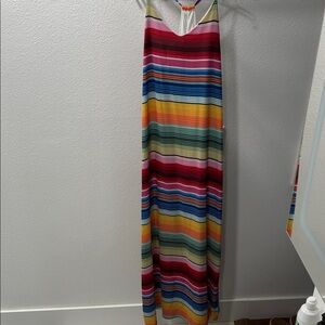 Multi-Color Striped Maxi Dress - Women